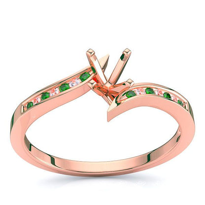 Rose Diamond and Emerald