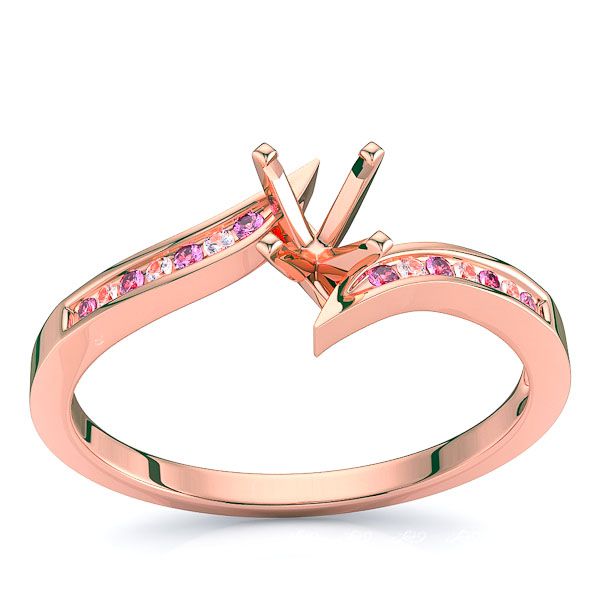 Rose Diamond and Pink Sapphire