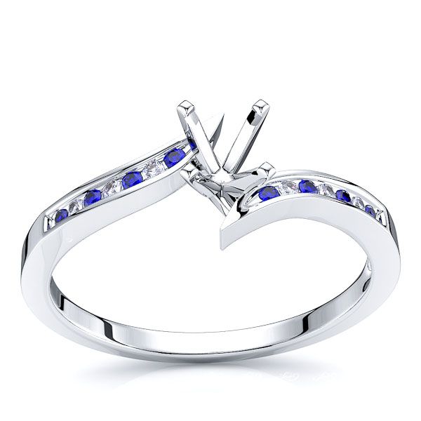 White Diamond and Blue Sapphire
