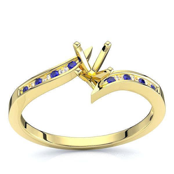 Yellow Diamond and Blue Sapphire