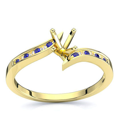 Yellow Diamond and Blue Sapphire