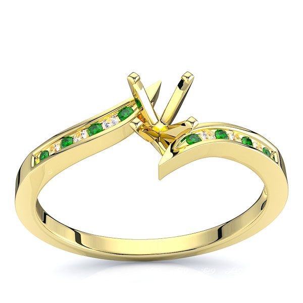 Yellow Diamond and Emerald