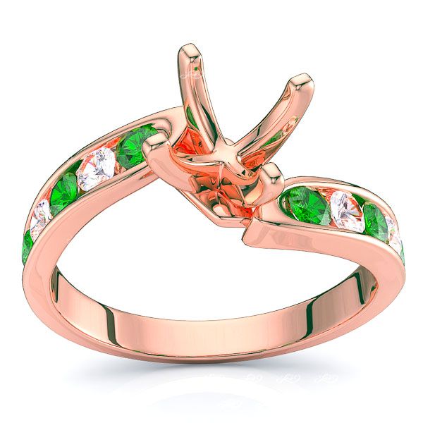 Rose Diamond and Emerald