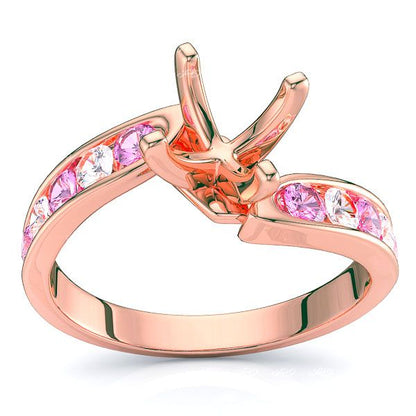 Rose Diamond and Pink Sapphire