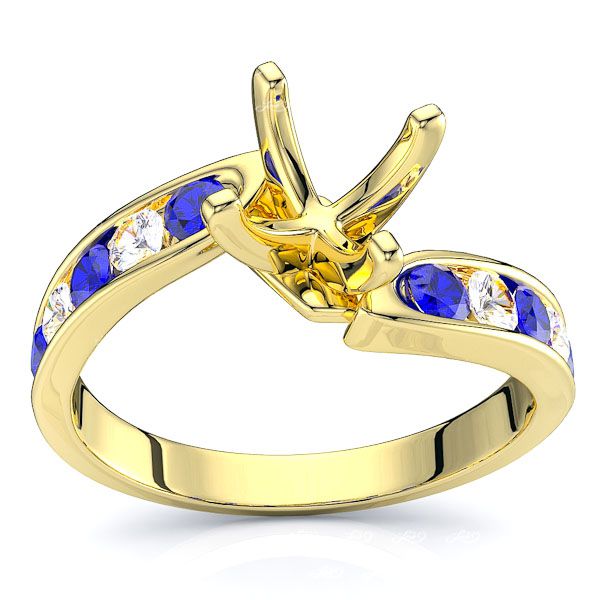 Yellow Diamond and Blue Sapphire