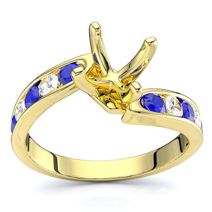 Yellow Diamond and Blue Sapphire