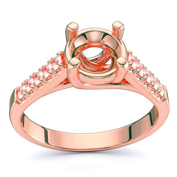 Sacramento Sidestone Engagement Ring