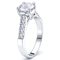 Sacramento Sidestone Engagement Ring