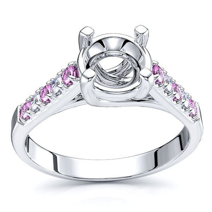 White Diamond and Pink Sapphire