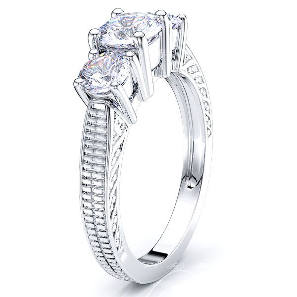 Kansas City Three Stone Engagement Ring