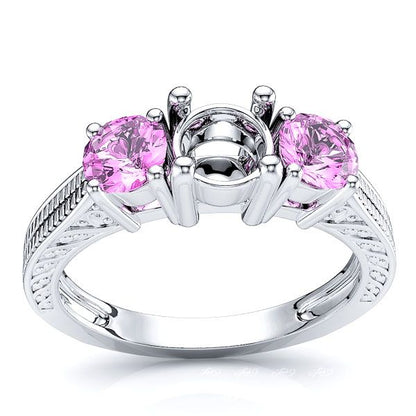 White Pink Sapphire