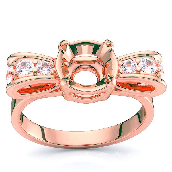 Astoria Fancy Bow Design Engagement Ring