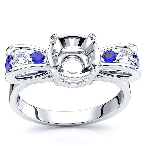 White Diamond and Blue Sapphire