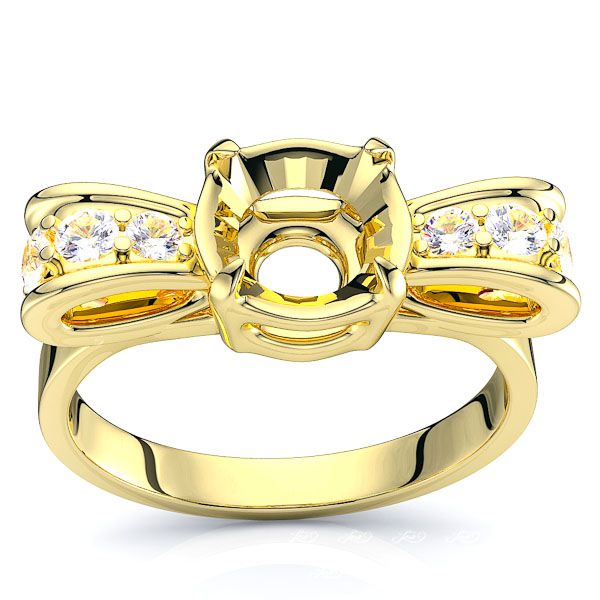 Astoria Fancy Bow Design Engagement Ring