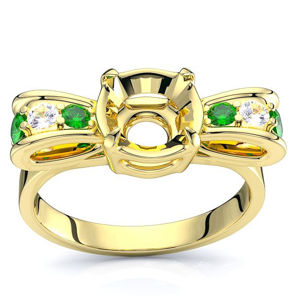 Yellow Diamond and Emerald