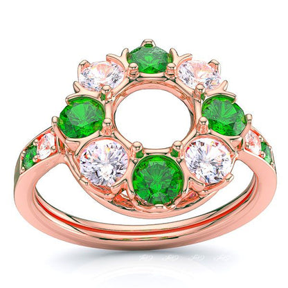 Rose Diamond and Emerald