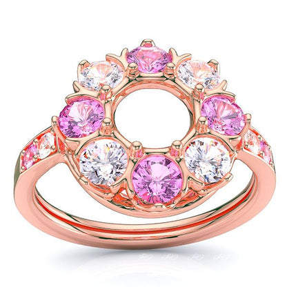 Rose Diamond and Pink Sapphire