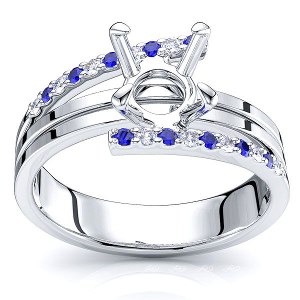 White Diamond and Blue Sapphire