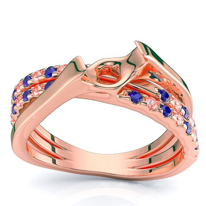 Rose Diamond and Blue Sapphire