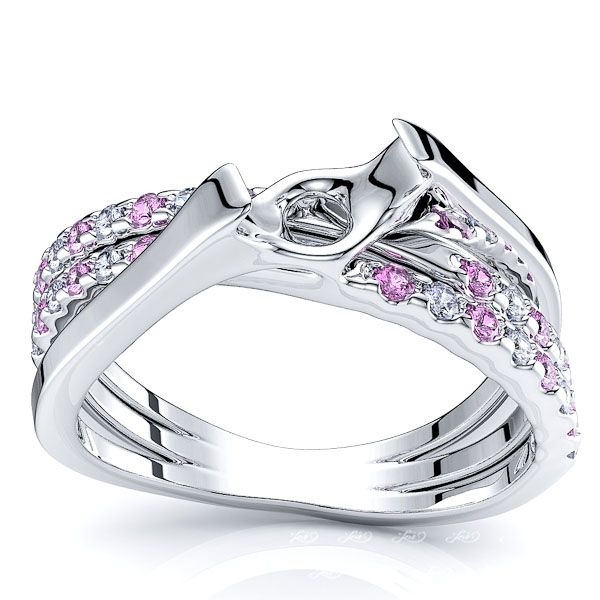 White Diamond and Pink Sapphire