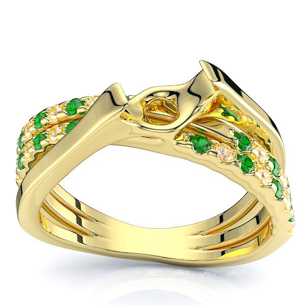 Yellow Diamond and Emerald