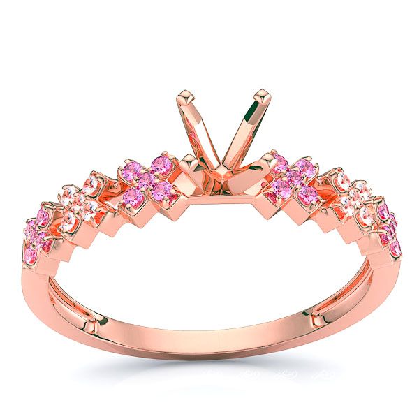 Rose Diamond and Pink Sapphire