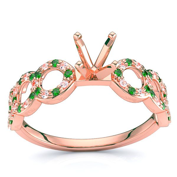 Rose Diamond and Emerald