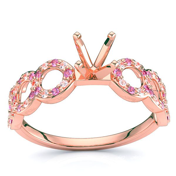 Rose Diamond and Pink Sapphire