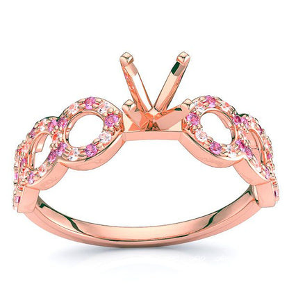 Rose Diamond and Pink Sapphire