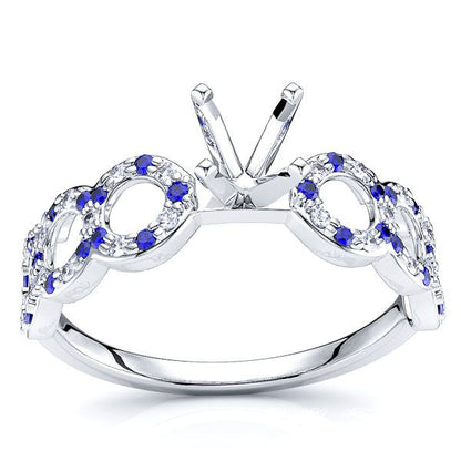 White Diamond and Blue Sapphire