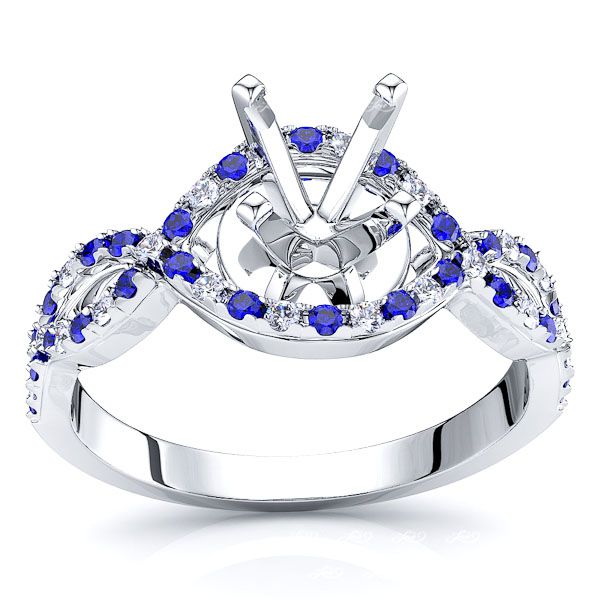White Diamond and Blue Sapphire