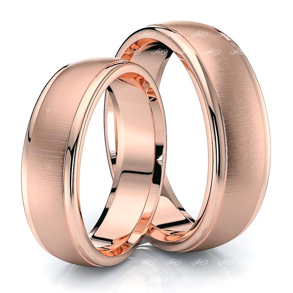 Sleek Classic 6mm Matching His and Hers Wedding Band Set