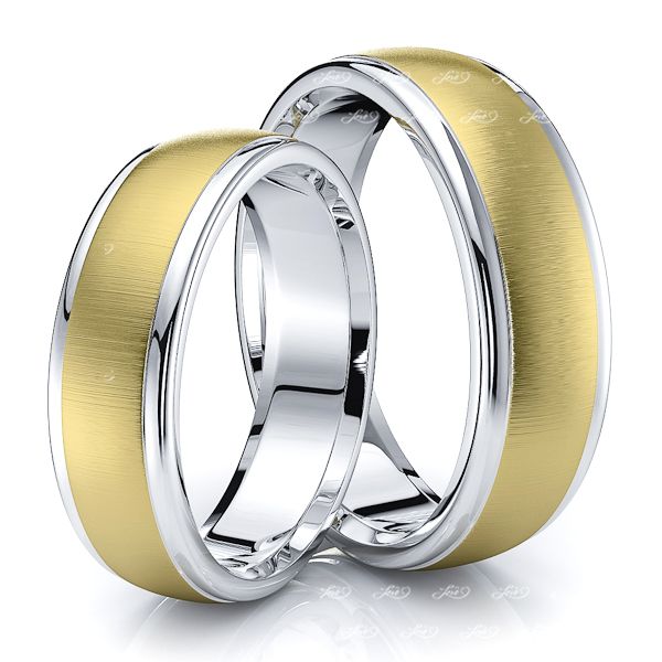 Sleek Classic 6mm Matching His and Hers Wedding Band Set