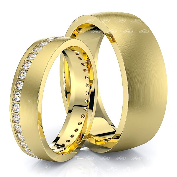 0.60 Carat Bestseller 7mm His and 5mm Hers Diamond Wedding Band Set