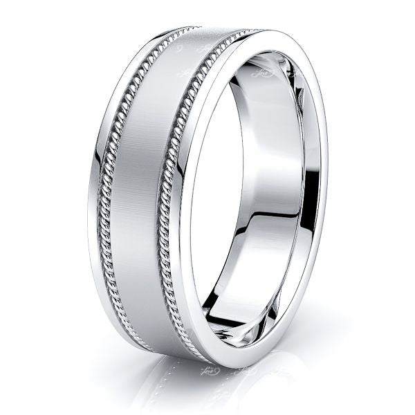 Caden Mens Hand Braided Wedding Band