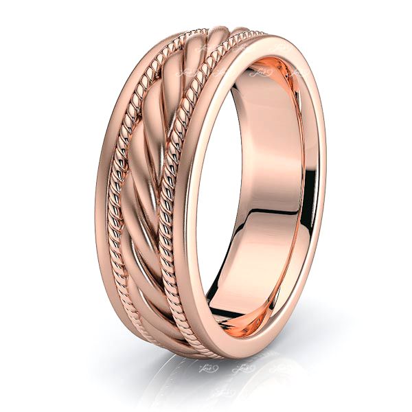 Alexander Mens Hand Braided Wedding Ring