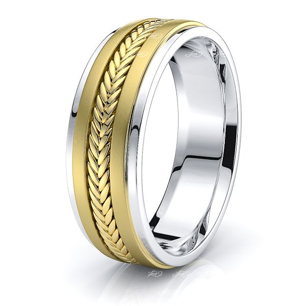 Brayden Mens Hand Braided Wedding Band