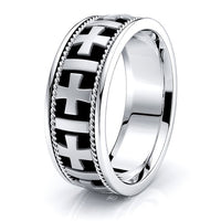 Christopher Christian Mens Hand Braided Wedding Ring
