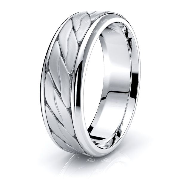 Camden Mens Hand Braided Wedding Band