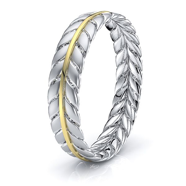 Declan Hand Woven Mens Wedding Ring