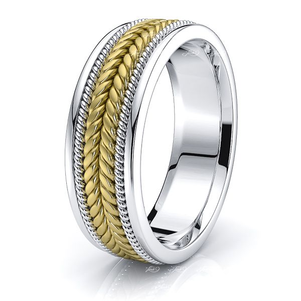 Carson Mens Hand Braided Wedding Band