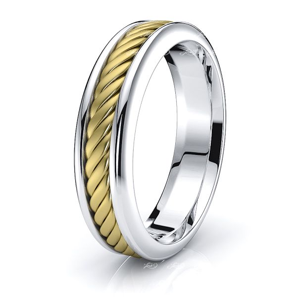 Xander Mens Hand Braided Wedding Band