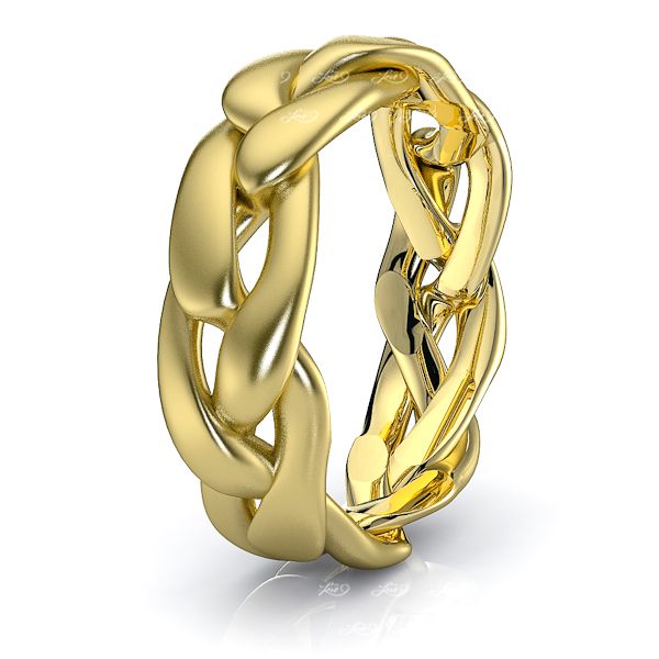 Cole Mens Hand Braided Wedding Ring