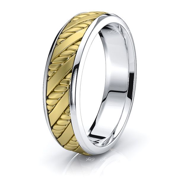 EzraMens Hand Braided Wedding Band