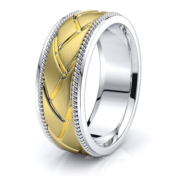 ArcherMens Hand Braided Wedding Ring