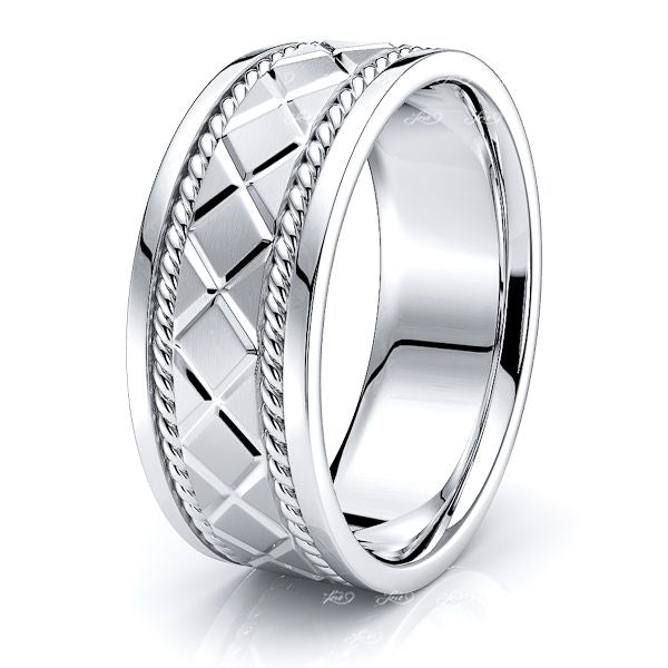 BeckettHand Woven Mens Wedding Band