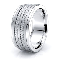 Oscar Mens Hand Braided Wedding Ring