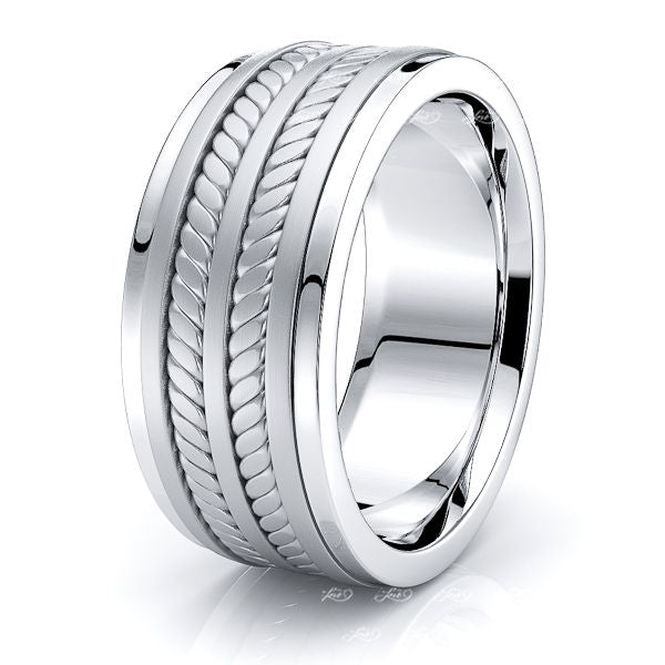 Oscar Mens Hand Braided Wedding Ring