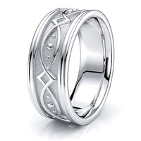 Ronan Hand Woven Mens Wedding Band