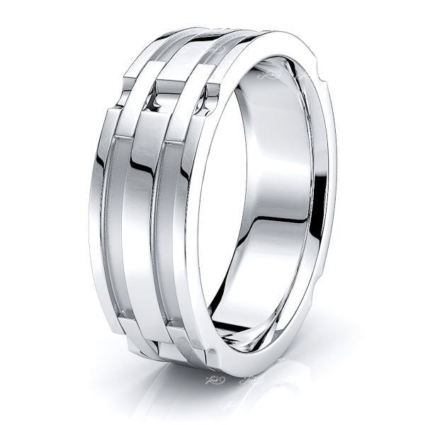 August Handmade Mens Wedding Ring